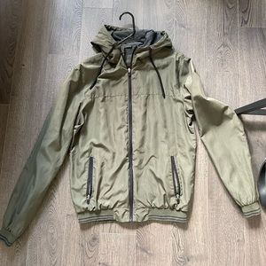 Olive green bomber jacket Small